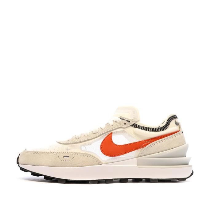 Nike Baskets Beige/Orange Homme Nike Waffle One
