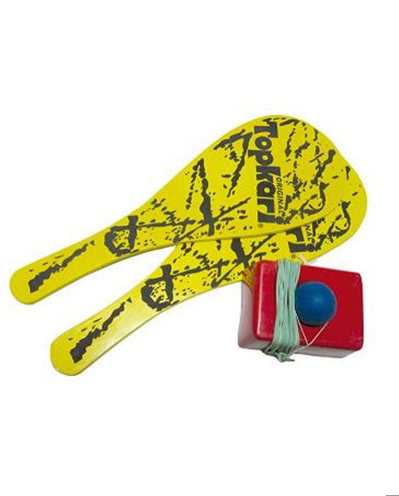 Jeu De Baseball Jokari - 2 Raquettes En Bois - Base Et Balle Élastique - Jeu De Plage Et Extérieur