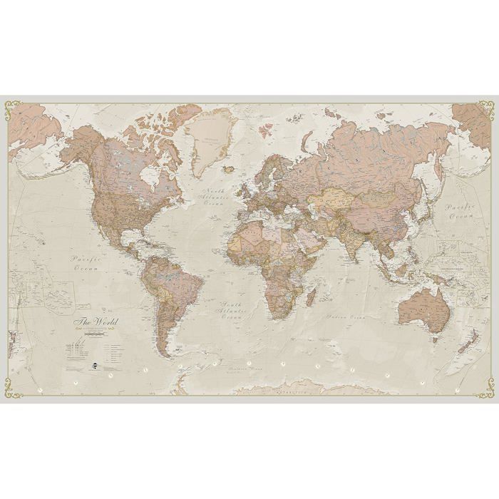 Carte Murale De L'Asie Swiftmaps - Édition GeoPolitical Laminée 46x56 Cm