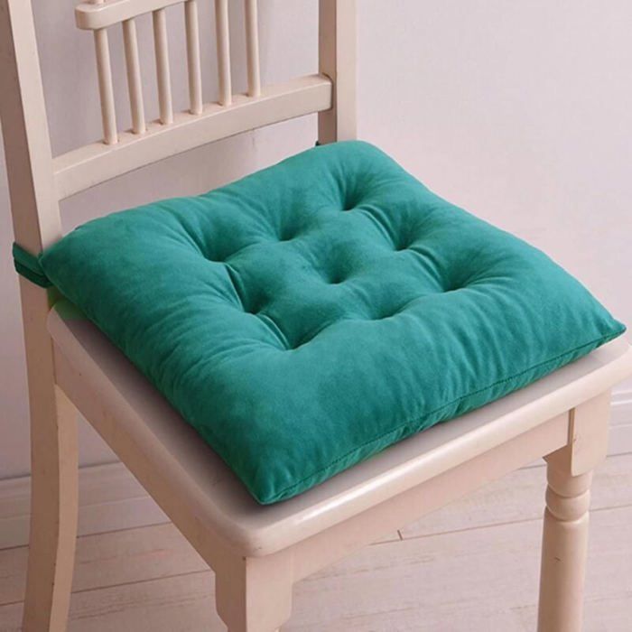 Coussin de chaise - PZCC - 40x40 - Déhoussable - Antidérapant - Velours cristal