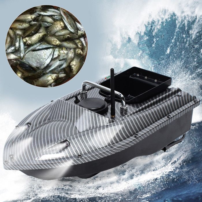 Bateau Amorceur GPS Radiocommandé – Portée 500 M, Charge 1,5 Kg – Pêche En Lac Et Rivière