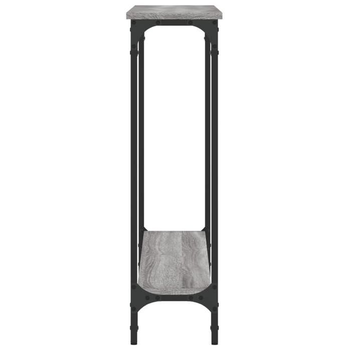 Gris Table console - CLARENCE - Meuble couloir - sonoma gris 100x22 5x75 cm - bois dingénierie CC741