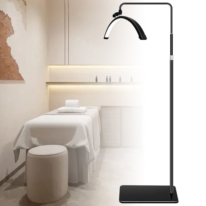 Lampe de cils pour extensions 3 Températures de Couleur 3000K-6000K Tête Lumineuse Rotative à 360° avec 238 Billes de LED