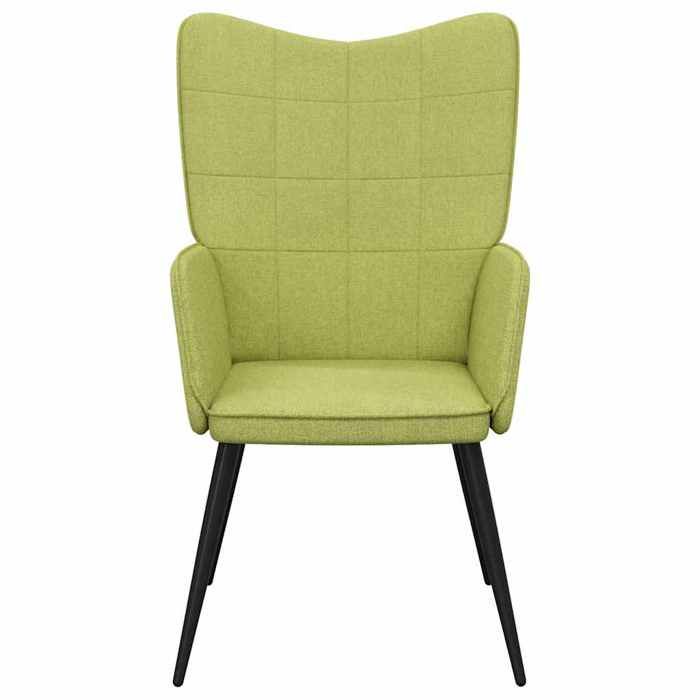 Confortable Chaise de relaxation Capacité de charge max : 110 kg Vert Tissu__26018