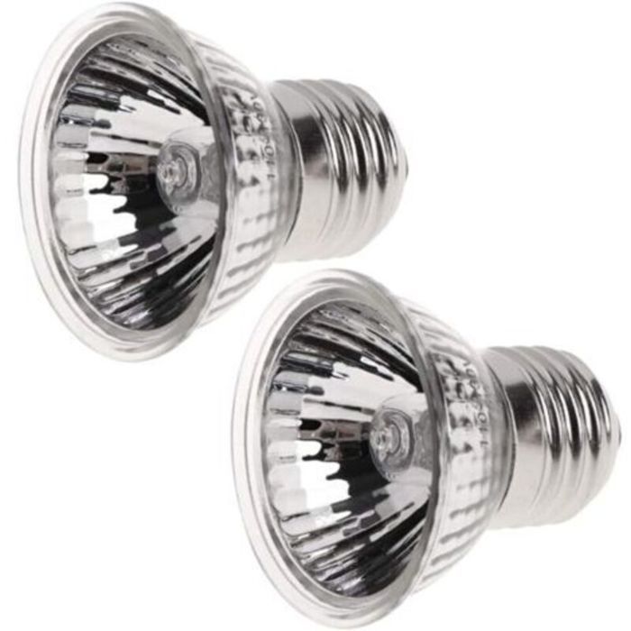 Reptiles Amphibiens Lampes Chauffantes 2 Pièces 25W Lampe Chauffante en Céramique UVA UVB Lampe Solaire à Spectre Complet E27 250V