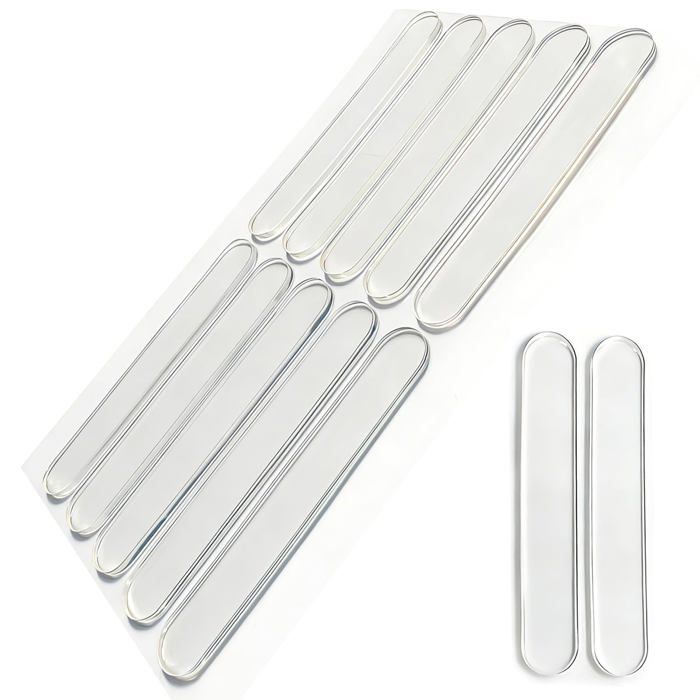 Lot de 50 bandes insonorisantes pour portes - coussinets en caoutchouc auto-adhésifs pour portes de placards