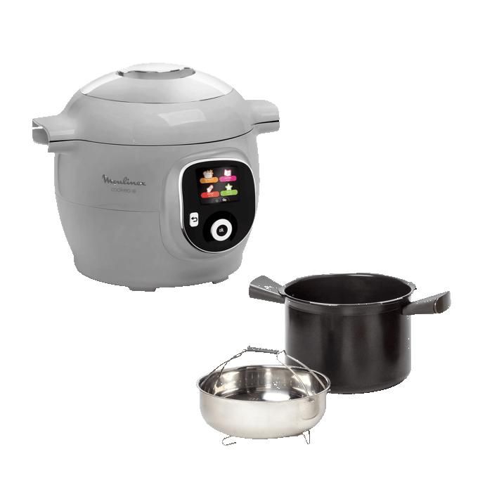 RECONDITIONNÉ Moulinex Cookeo 80 recettes Rapide Intuitif Guide pas à pas Capacité 6 L Gris CE854B10-RA