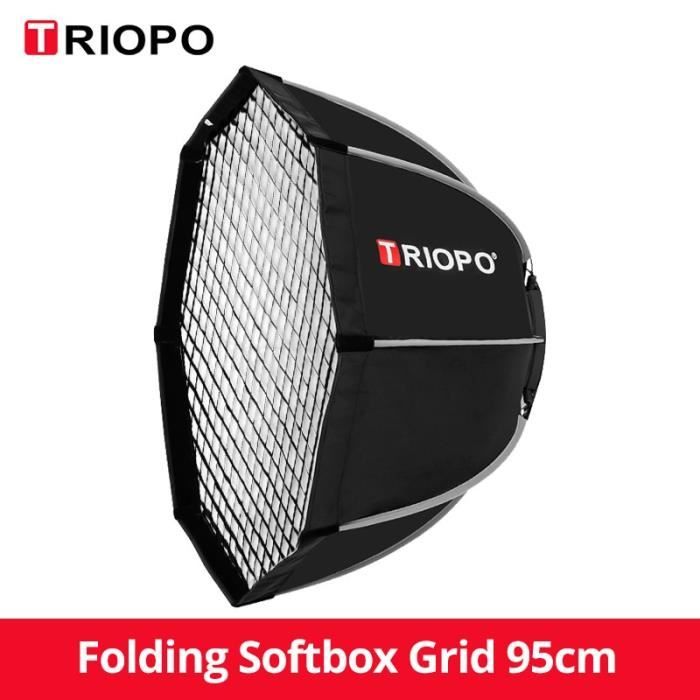 Boîte à Lumière Rollei 50 Cm Pour Flash - Diffuseur Et Grille Inclus, Montage Facile, Lumière Douce Pour Portrait Et Produit