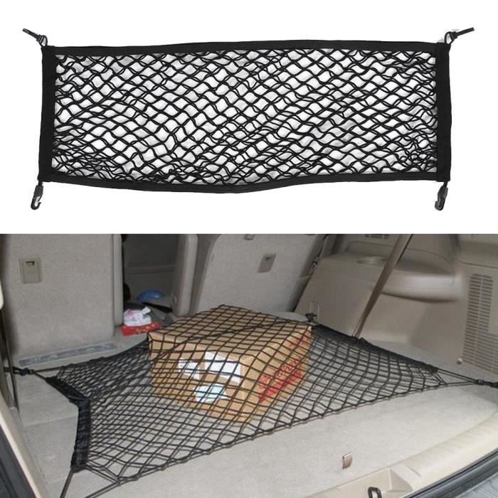 TOOSOAR Filet à Bagages Robuste Avec 4 Sangles Réglables - Organisateur De Chargement Pour Jeep, SUV, Camion Et Remorque