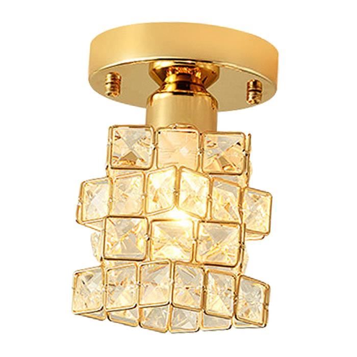 Plafonnier en cristal moderne près du luminaire de plafond Lustre à LED Plafonnier pour entrée Allée Couloir Bureau Salon StyleA