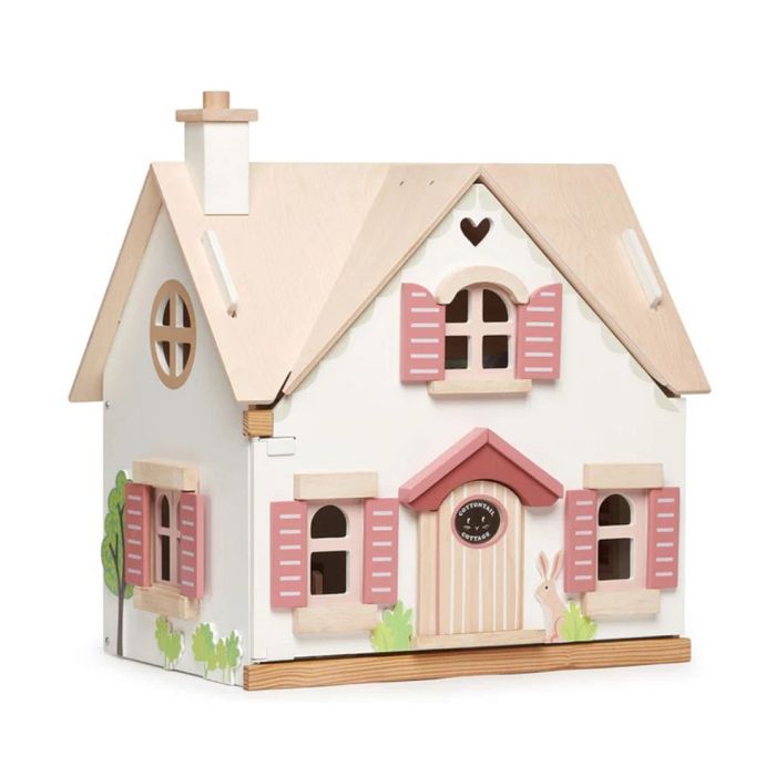 DeAO Maison De Poupée Avec Poupée,Maison Poupee 3 Pièces Avec Lumière