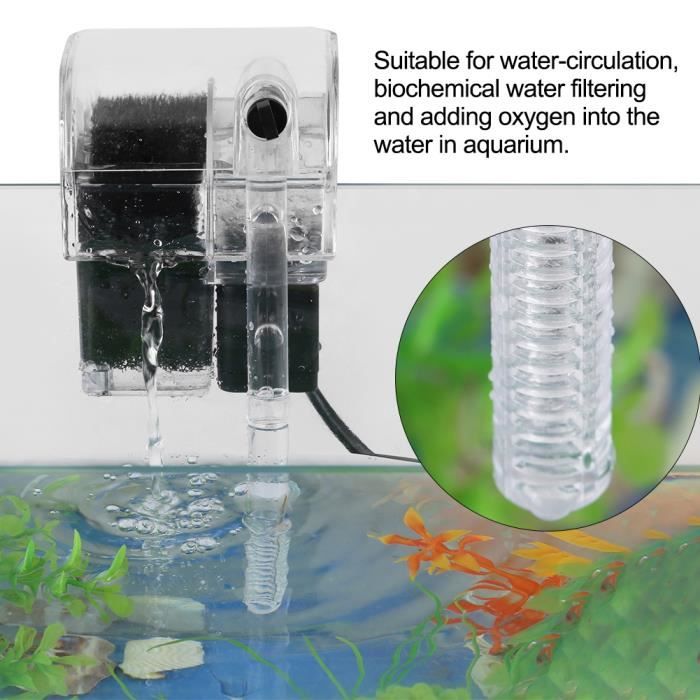 Filtre à eau externe de pompe à oxygène pour l'aquarium poisson Réservoir 250L - H, pour Tortue Réservoir