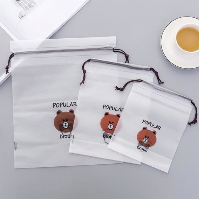 SAC CORDON DE Serrage En Toile Pour Camping Vaisselle Et Lavage Durable