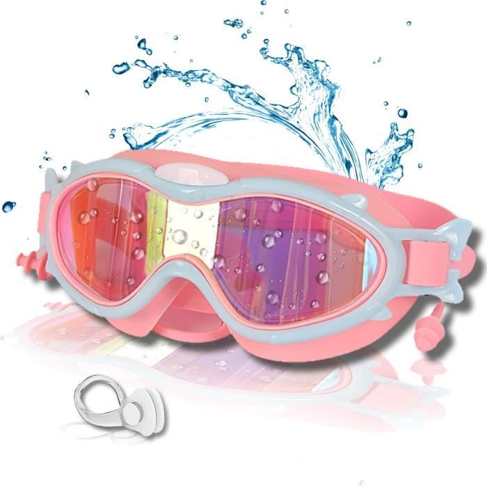 Lunettes Anti-buée étanches Avec Bouchons D'oreille Lunettes De Natation Enfants 3-12 Ans - Anti-buée, Protection UV Avec Bouchons D'oreille Protection Uv Piscine