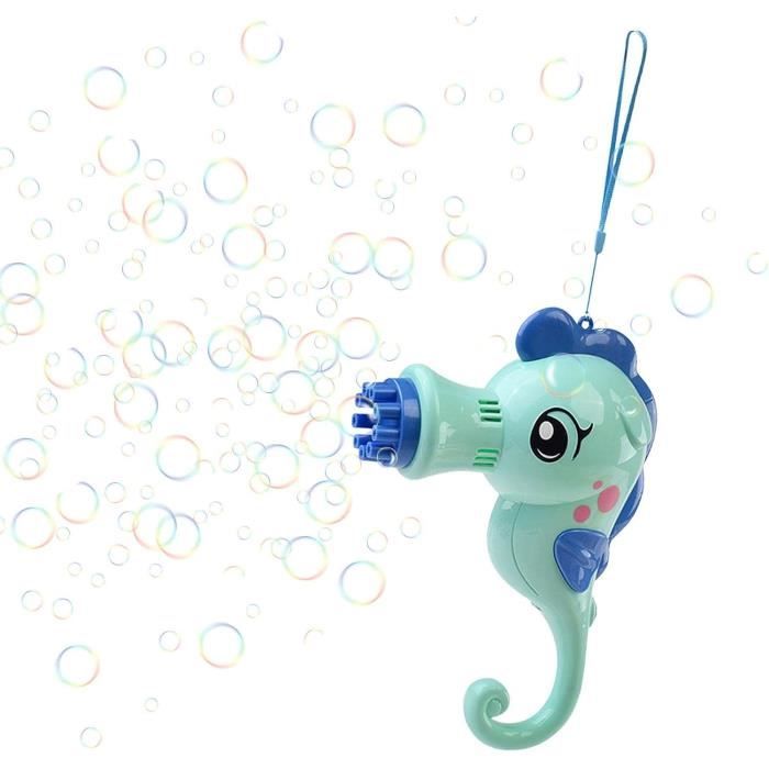 Pistolet à Bulles Gatling 69 Trous - Machine à Bulles Automatique Avec Effets Lumineux - Jouet Pour Enfants Fêtes été