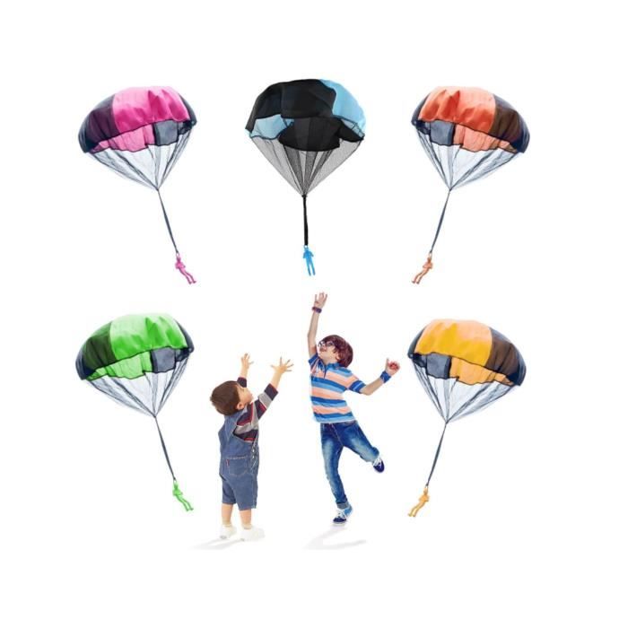 Mikikit Lot de 30 Mini Parachutes Jouets de Parachute pour Garçon et Filles, Figurines de Parachutistes en Plastique, Jouets D'extérieur Volants Mikikit Lot de 30 Mini Parachutes Jouets de Parachute pour Garçon et Filles, Figurines de Parachutistes en Plastique, Jouets D'extérieur Volants