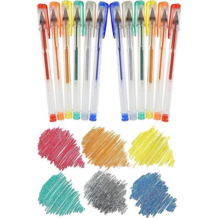 FRUITY SQUAD – 12 Mini Stylos Gel Parfumés Pour Enfants – 12 Couleurs Et Parfums Fruités, Dès 3 Ans