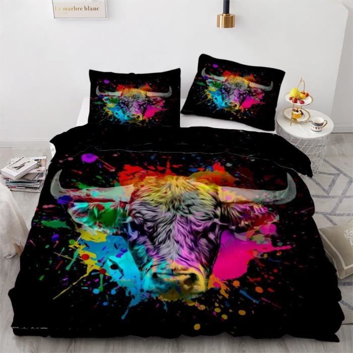 Housse de Couette 240 X 260 Dragon Chinois Noir Parure de lit 2 Personnes en Microfibre, Ensemble de Literie avec Fermeture Éclair, Parure de Couette avec 2 Taies d'oreillers 65x65 cm