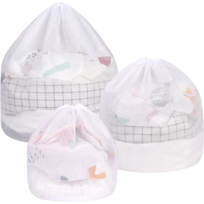 4 Filets à Linge 40x30cm Avec Cordon - Maille Fine, Lavage Machine | Protection Vêtements, Rangement - 12