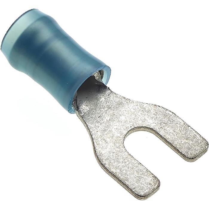 Lot De 100 Connecteurs Femelles à Sertir Isolés Bleus - Pour Câbles 16-14 AWG - Qualité US