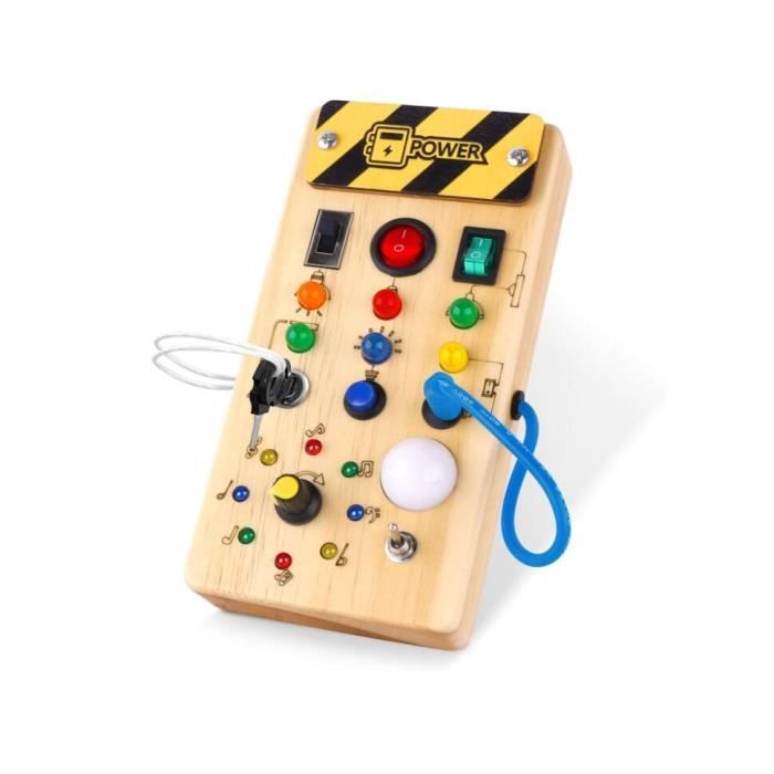 Test du busy board Montessori Hoarosall : jouet éducatif lumineux pour
