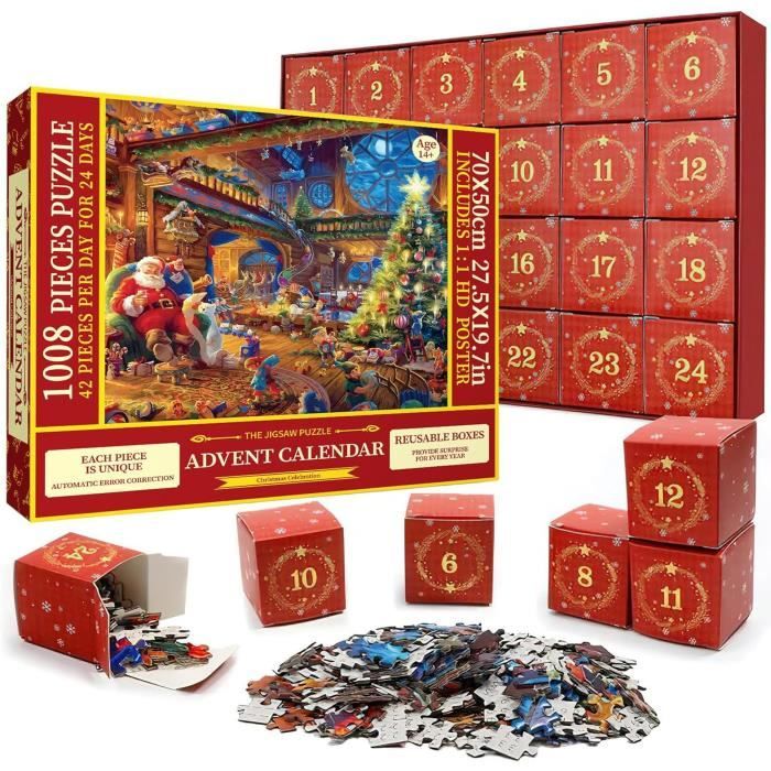 Puzzle de Noël - Non spécifié - Calendrier de l'Avent 2024 - 1008