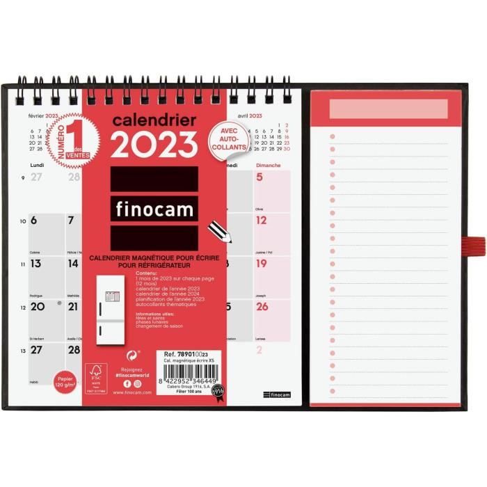 Licence mensuelle avec aimants pour réfrigérateur, rester organisé,  magnétique, calendrier, 18 mois, 2024 - AliExpress