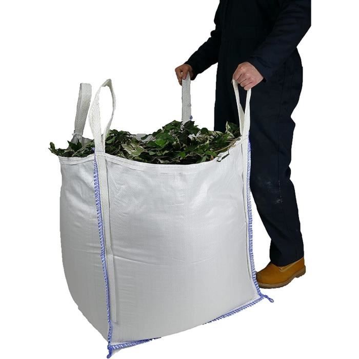Big Bag Déchets Laine De Verre 140x140x120cm - Lot De 10 Sacs - 500kg Capacité