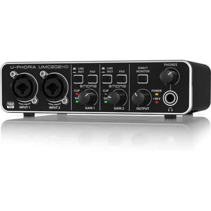 Interface Midi Pour Home Studio Umc202Hd Audio Usb Cdiscount TV Son