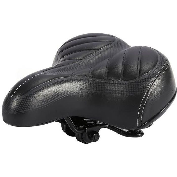 DBA Siège de selle large et confortable pour coussin de gel de bicyclette de vélo de vélo pour le noir sportif