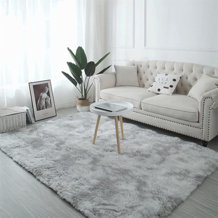 Tapis Chambre Famibay 120x160cm Moelleux Salon Enfant Gris Synthétique