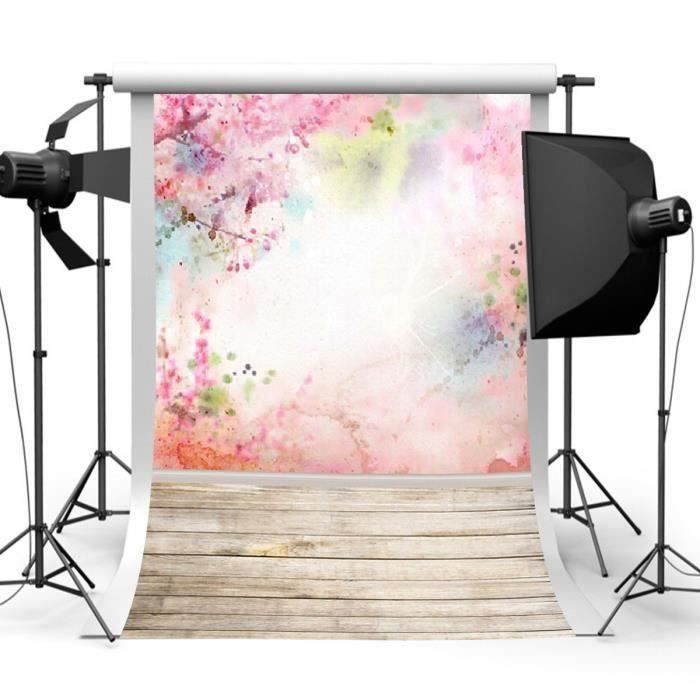 Toile Photo Backdrop Toile de Fond Backdrop Tissu 90×150cm Planche Sakura Photographie ...