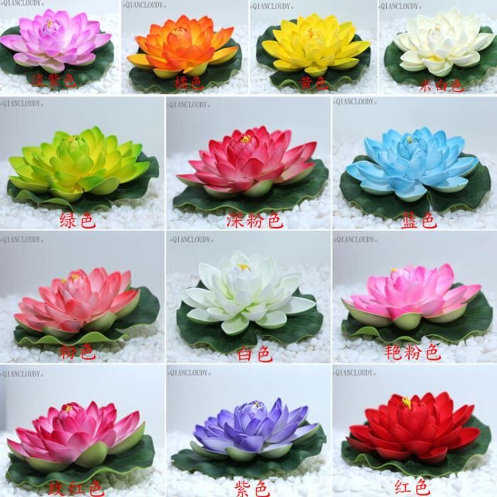 6 PCS PLANTES Flottantes Artificielles Feuille De Lotus Aquarium EUR 6