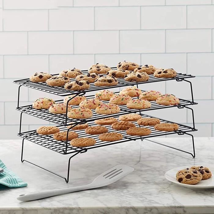 Acier Inoxydable Cooling Rack non-Stick Baking Rack pour cuire des cookies tartes et gâteaux