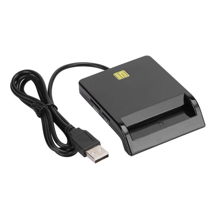 Lecteur multi-cartes Lecteur de carte USB intelligent pour carte SIM/carte mémoire/petite carte mémoire prise en charge Windows