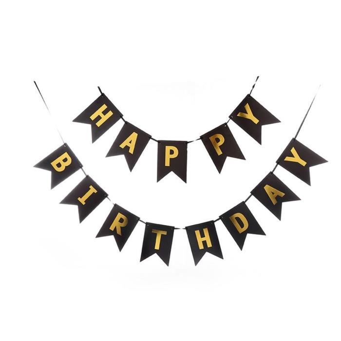 Decoration De Fete Banderole D Anniversaire Avec Animaux En Dessin Anime Stand De Decoration De Fete D Anniversaire Type Black Cdiscount Maison