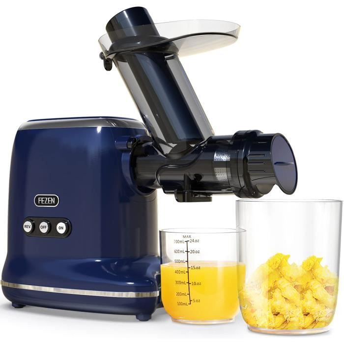FEZEN Centrifugeuse Slow Juicer Lgumes et fruits Haute performance portable Pressepommes