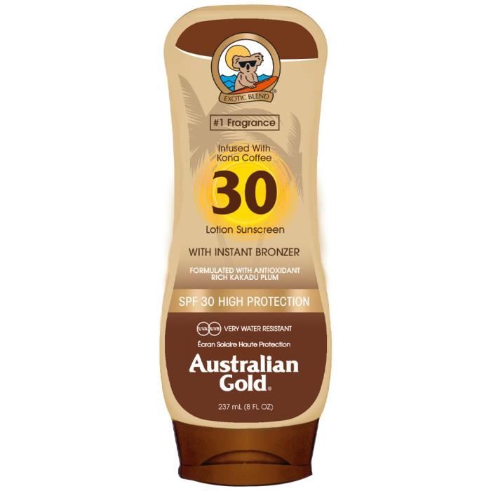 Australian Gold SPF 30 lotion avec agent bronzant 237 ml