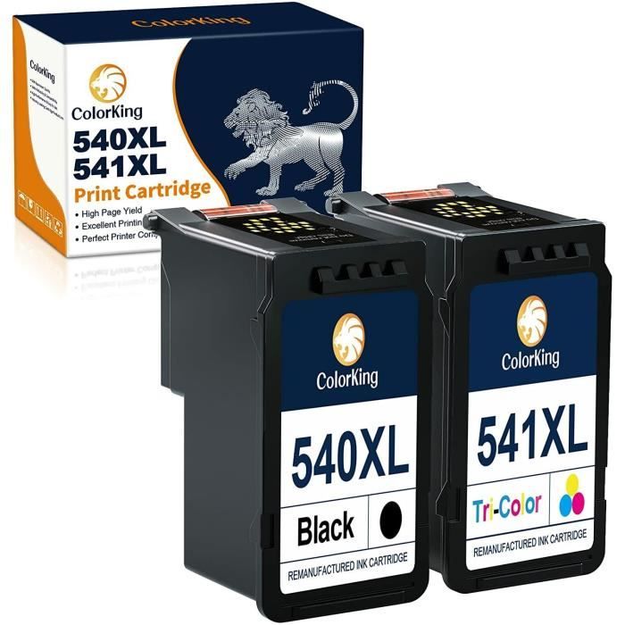 Cartouche D'Encre PG 540XL Noir Remanufacturée - Compatible Canon Pixma MG3150, Haute Qualité