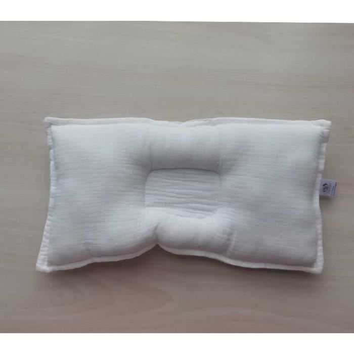 Blublu Park Oreiller Soutien Tête Bébé Amélioré - Coussin Voyage Coton Doux Pour Siège Voiture Et Poussette