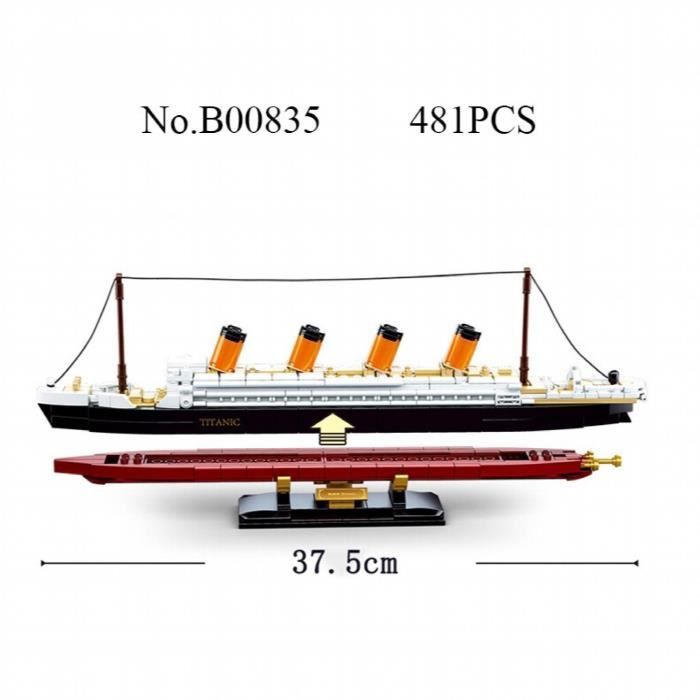 Maquette De Construction Titanic En Blocs Miniatures 4404 Pièces - Cadeau Parfait Pour Collectionneurs