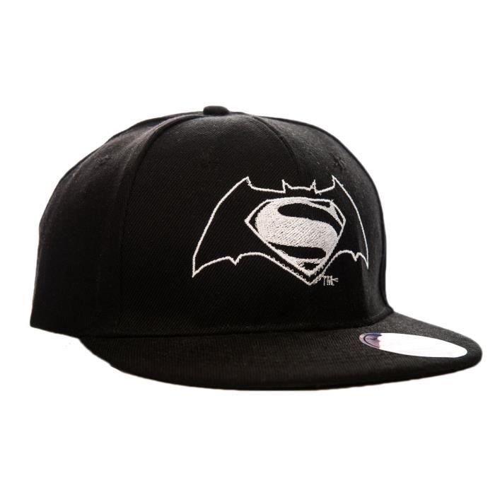 DC Comics Batman Vs Superman Logo Casquette Snapback | L'aube de la  conception Justice Logo Hat Noir - Cdiscount Prêt-à-Porter
