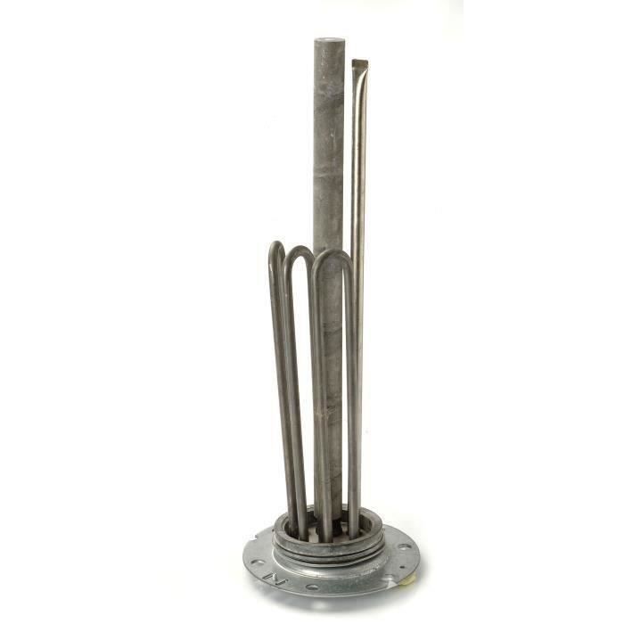 Résistance blindée avec platine anode et joint type KREB, tous courants, puissance 3000W