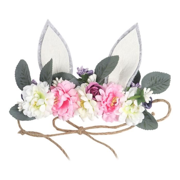 Serre-tête Avec Oreilles De Lapin Pour Maquillage Et Cosplay - Fête D'anniversaire, Halloween, Accessoire Mignon