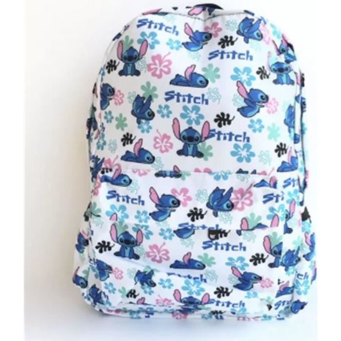 Sac à Dos Enfant Stitch Bleu – École Maternelle Primaire – Polyester 39 Cm