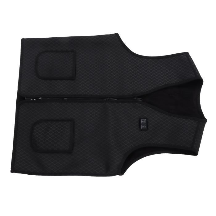 Gilet Chauffant Polaire Homme Avec Batterie 16000mAh - 9 Zones, 3 Températures, Pour Travail Extérieur