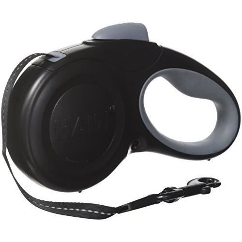 Comparer les prix de Halti Retractable Tape Lead Laisse à Enrouleur avec Bande Réfléchissante-Poignée Gel Ergonomique pour Chien Noir HR022