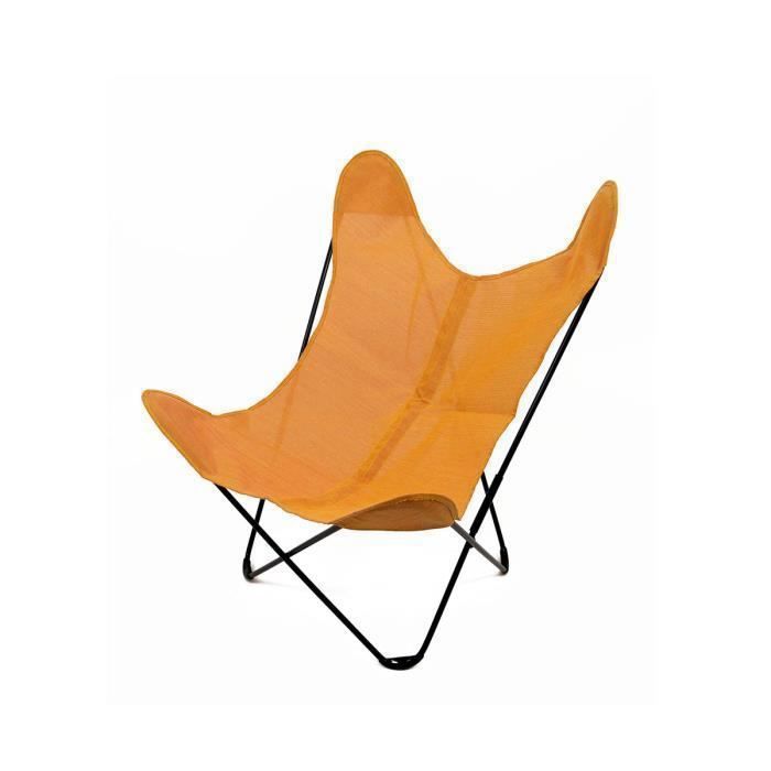 fauteuil extérieur papillon - home maison - orange - confortable et esthétique - design
