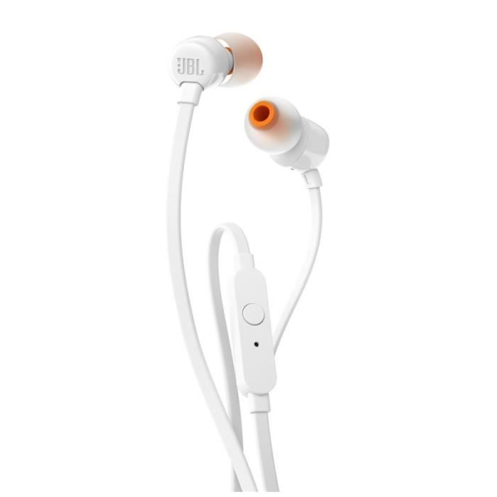 Ecouteurs filaire intra auriculaires JBL Tune 160 Blanc Ecouteurs filaire intra auriculaires JBL Tune 160 Blanc