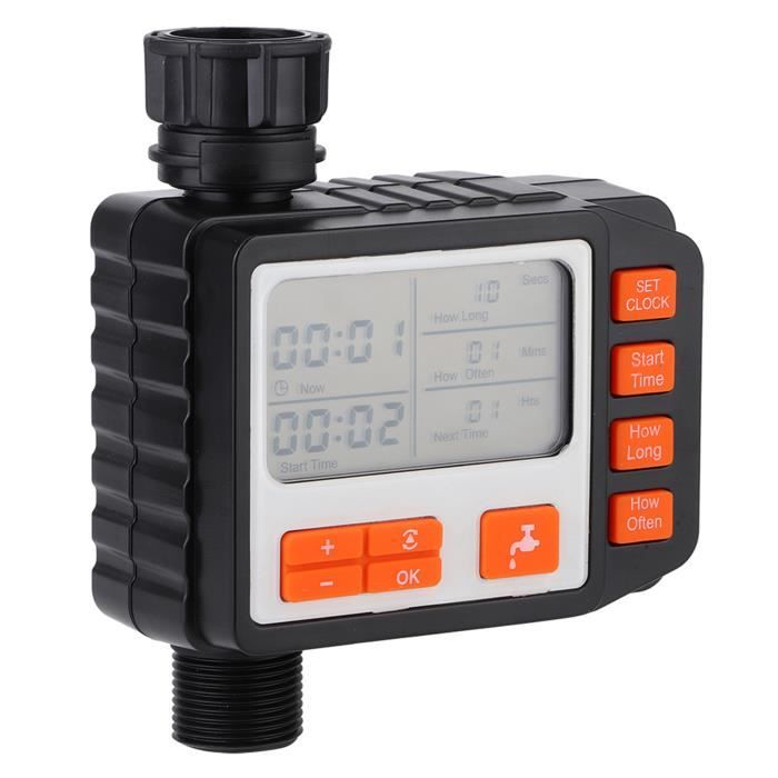 Programmateur D'arrosage Numérique Avec Retard De Pluie - Écran LCD - Pour Jardin Et Pelouse - 9